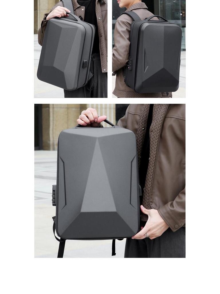 Expandable Multifunctional Laptop Backpack for Men and Women - Hard Shell, Casual, Travel, Business.