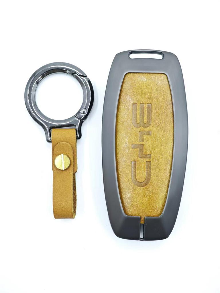 BYD Car Key Metal Protective Cover for Yuan Pro, D1, Qin Plus, E1, E2 Models