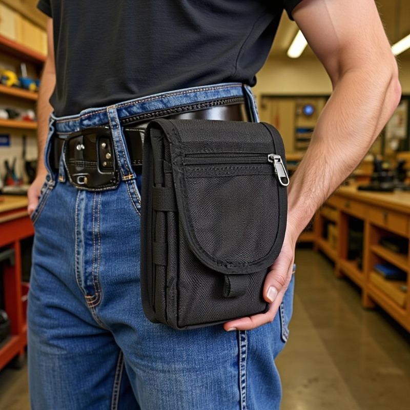Mobile Phone Bag Casual Waist Bag Pen Insertion Bag Flip Top Mobile Phone Waist Hanging Bag Waist Bag Mobile Phone