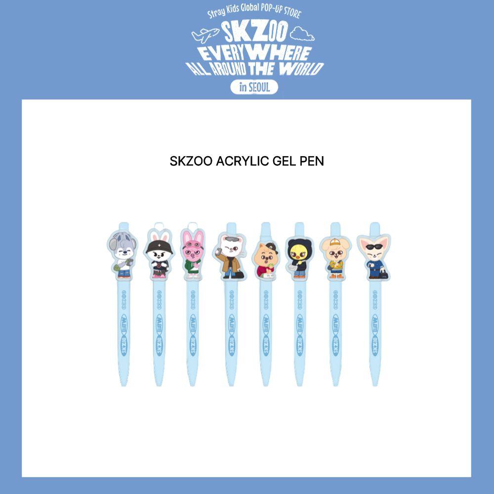 OFFIZIELLER straykids SKZOO ÜBERALL AUF DER WELT im SEOUL POP-UP-STORE SKZOO ACRYLIC GEL PEN - Leebit