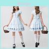 Alice im Wunderland Themen Dienstmädchen-Outfit Polyester Cosplay Kleid für Frauen