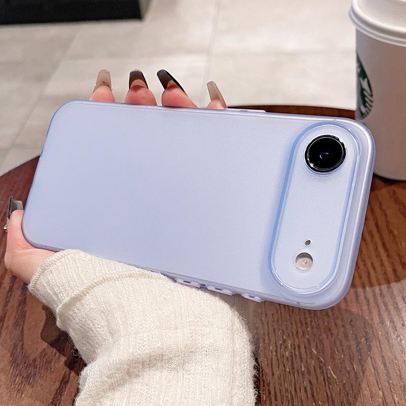 0.45mm Ultra Thin Matte Soft Silicone Case For iPhone Air 17 16 15 14 Pro Max Plus 16E Candy Color Translucent Slim Clear Shell