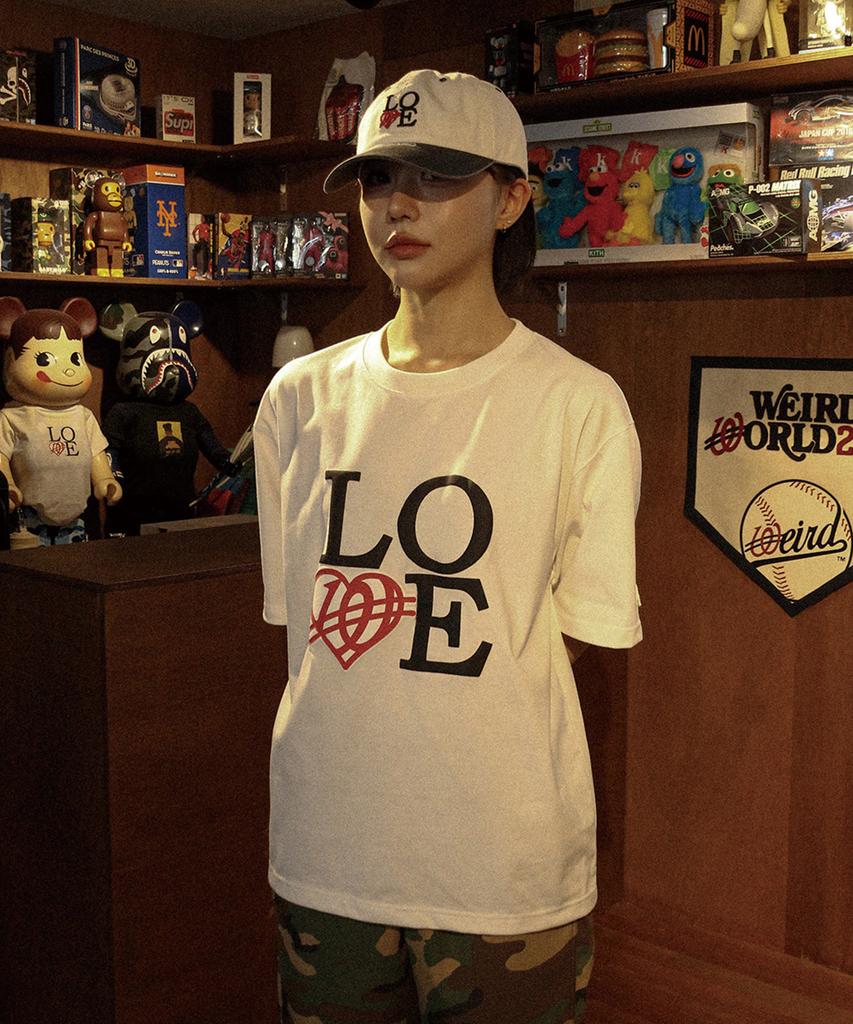 Wieoldeuwoldeu Big Love Half T-Shirt White