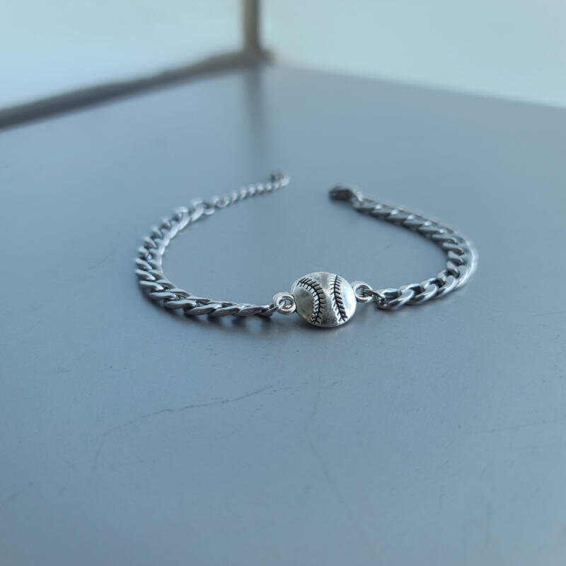 

Baseball Point Surgical Steel Bracelet Baseball Point Surgical Steel Bracelet