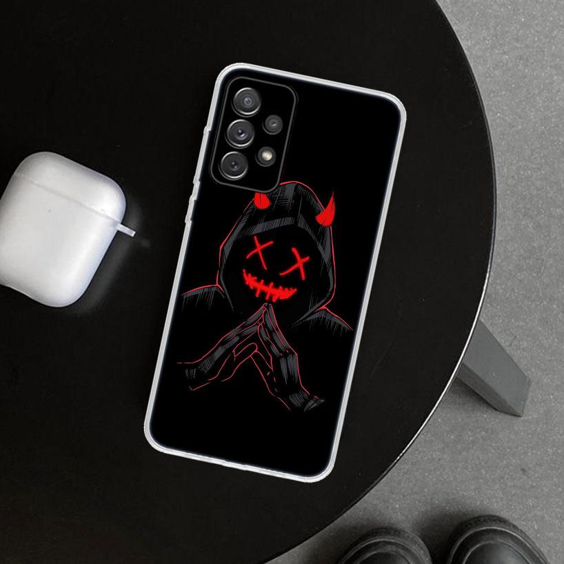 Devil Bad Boy Anime Phone Case Cover for Samsung Galaxy A12 A22 A32 A52 A72 A02S A51 A50S A31 A20S A10S Note 20 Ultra 10 Plus Ga