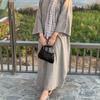 New Arrival Middle East Loose Oversized Cardigan Dress Solid Color Loose Cardigan Dress
