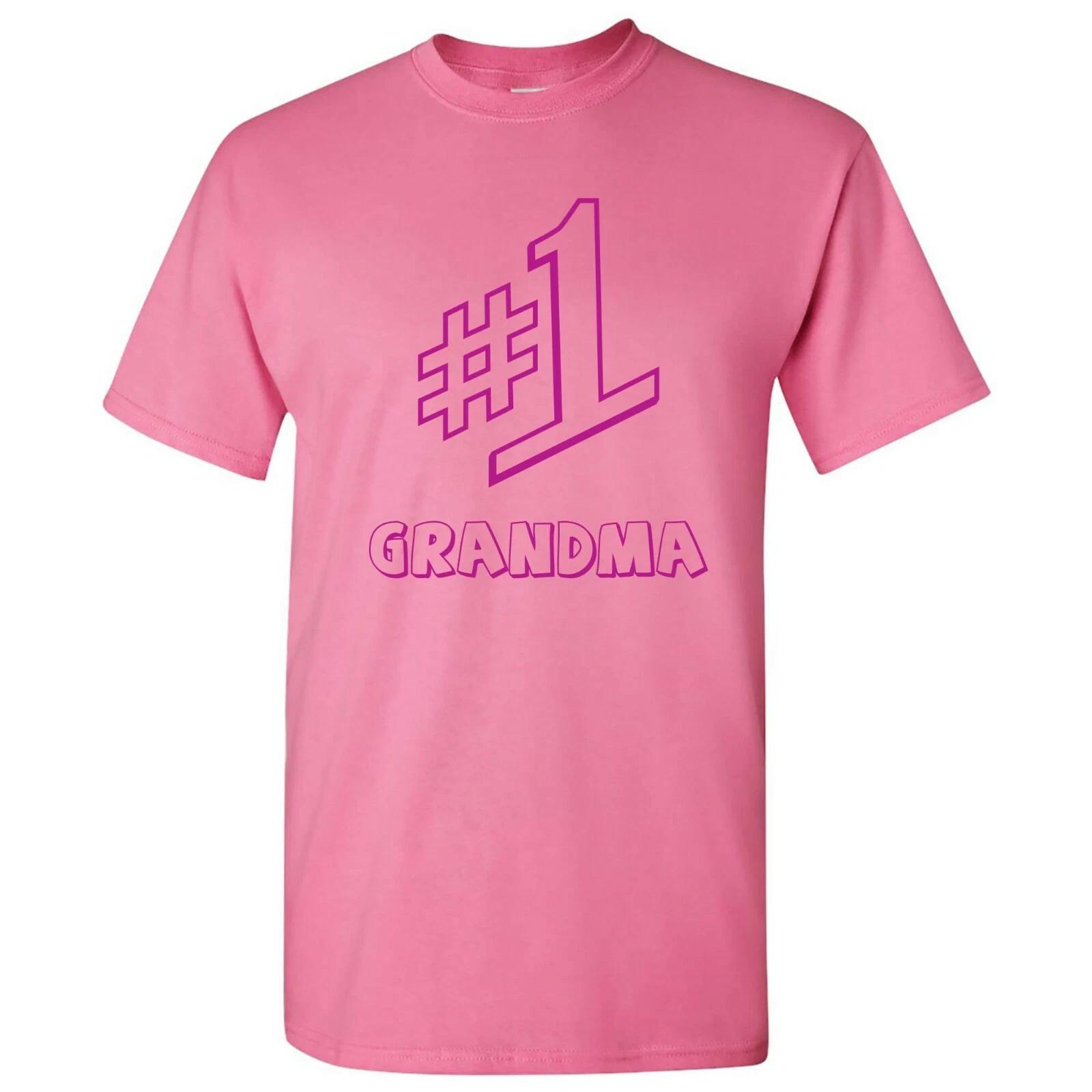 

#1 Grandma Basic Cotton T-Shirt - Azalea L