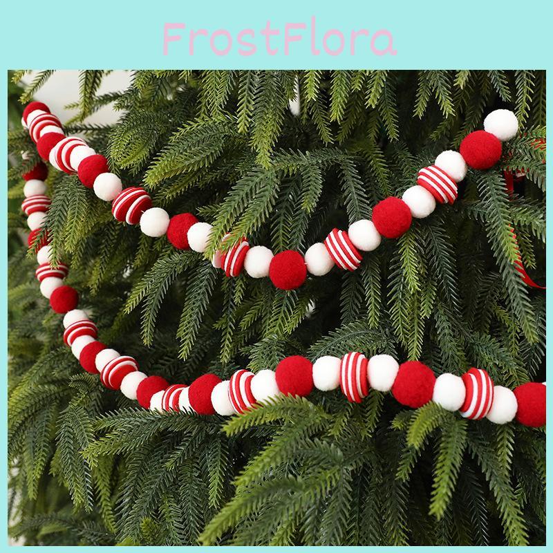 Christmas Felt Banner With Red White Decor For Holiday Event And Window Display