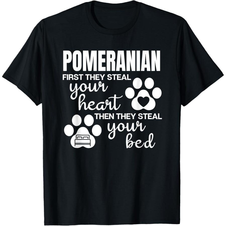 

Pomeranian Gifts Funny Quote Dog Paw Print T-Shirt XXXXXL чорний