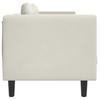 2 Seater Sofa with Cushions Cream Velvet