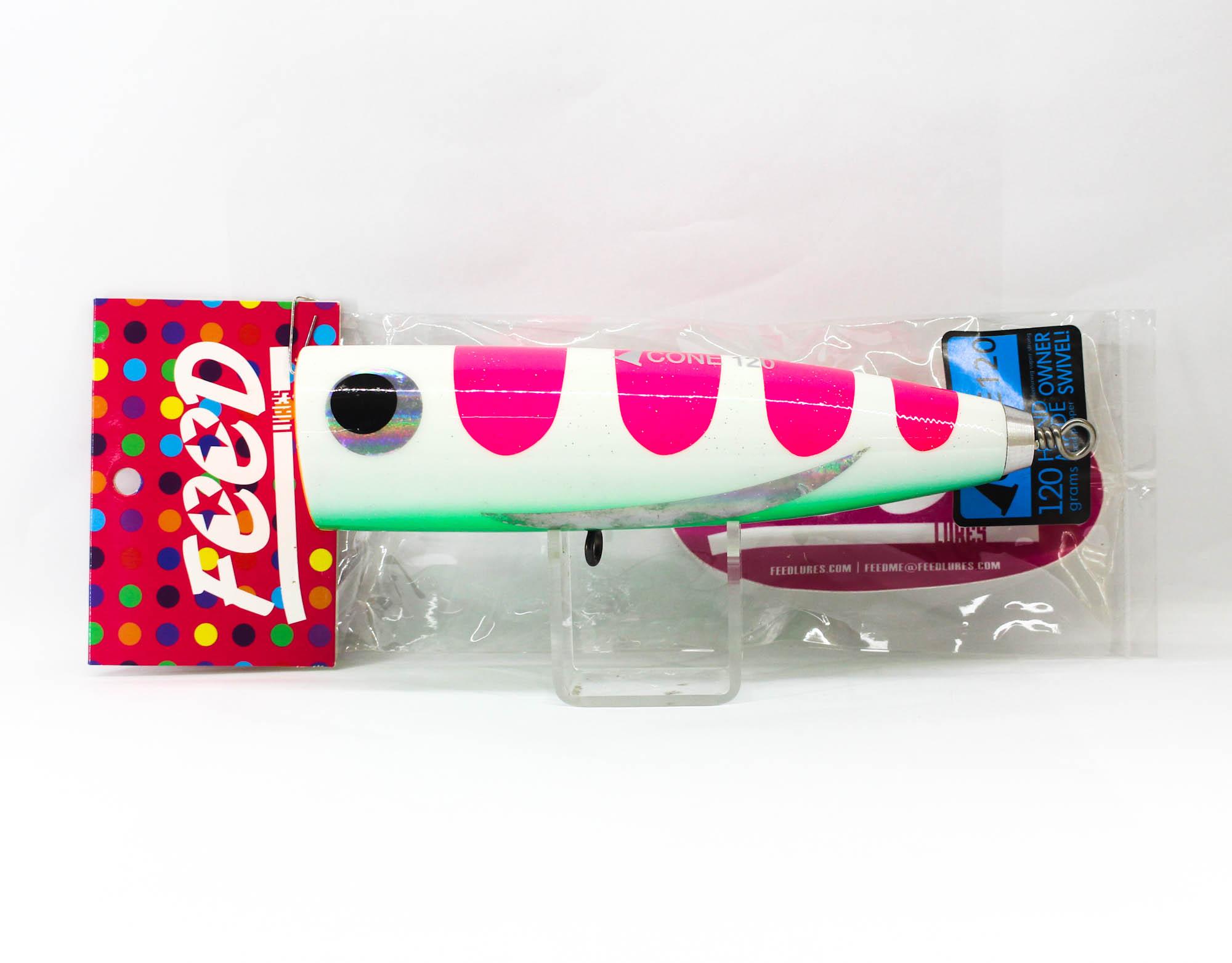 

Feed Cone 120 Hand Made Wood Popper Floating Lure 120 grams 82 (6082)