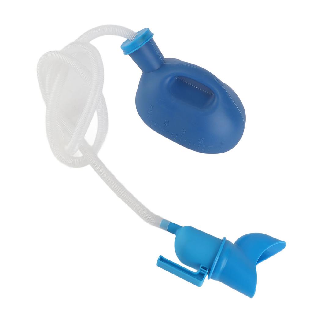 Unisex Potty Urinal 2000ML Capacity Leakproof Urinal Bottle with Flexible Long Tube for Elderly