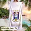 Beach Towel Anderlecht FC Print Custom Name Text Soft Towel for Swimming Pool