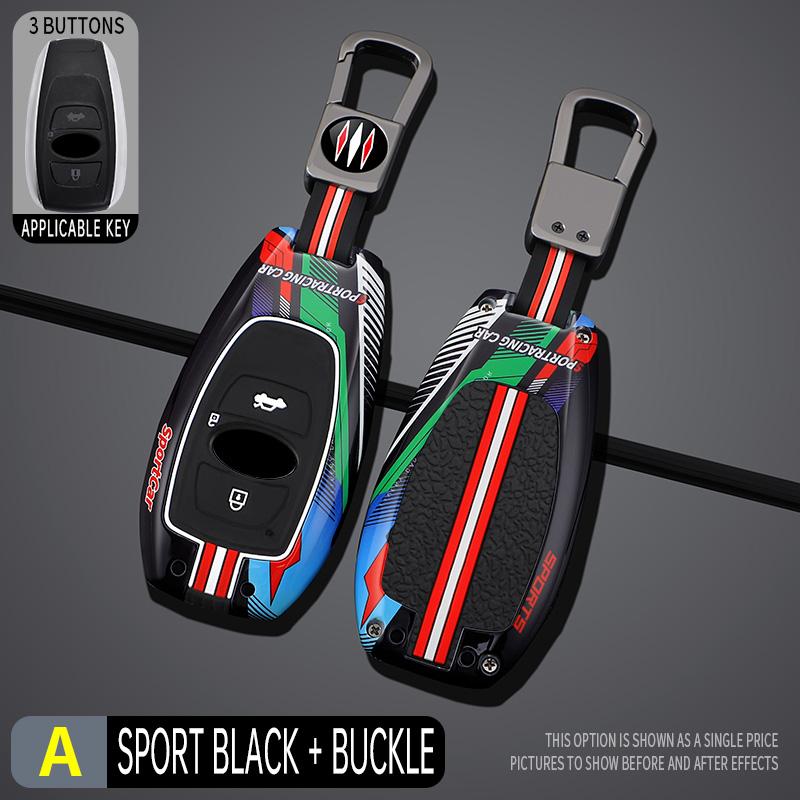 

Styling Mouldings Zinc Alloy Car Key Case Cover Keychain For Subaru BRZ XV SV Forester Legacy Outback Crosstrek Impreza WRX Asce