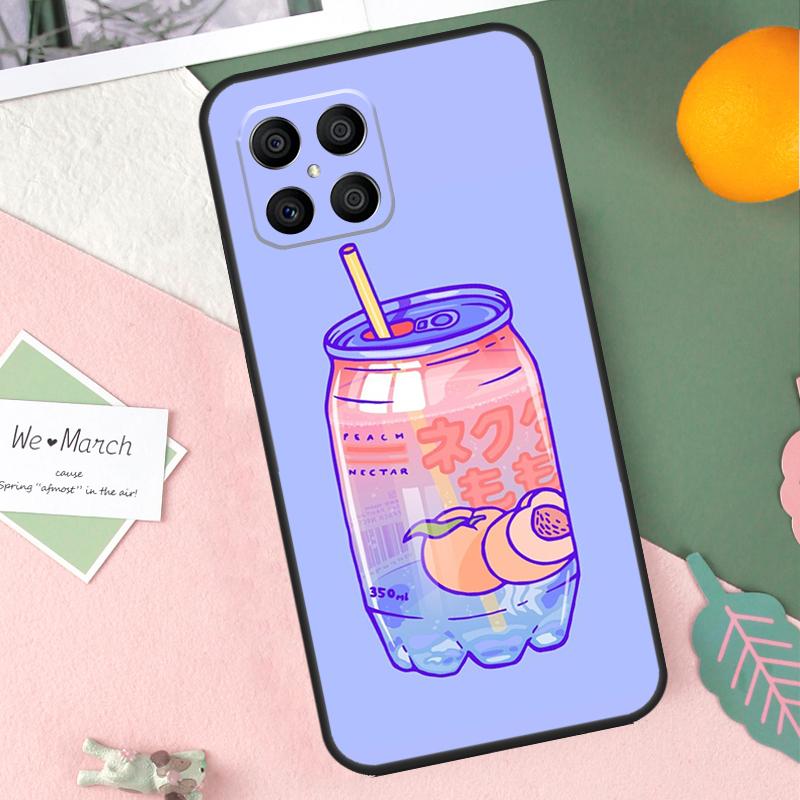 Pink Peaches Aesthetic Case For Honor 200 Lite 50 70 90 X9b X9a X8b X8a X8 X9 X9c Honor Magic 7 Pro 5 6 Lite Cover