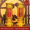 Smokeless Crystal Candle for Buddha Offerings, Housewarming, or New Year Celebrations - Windproof Red Butter Lamp