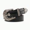Retro Style Belt Women's Engraved Women's Belt Versatile Jeans Decorative Belt
