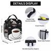 Camera And Coffee Pattern Insulated Lunch Bag for Women Children Leakproof Food Boxes Thermal Lunch Box Tote