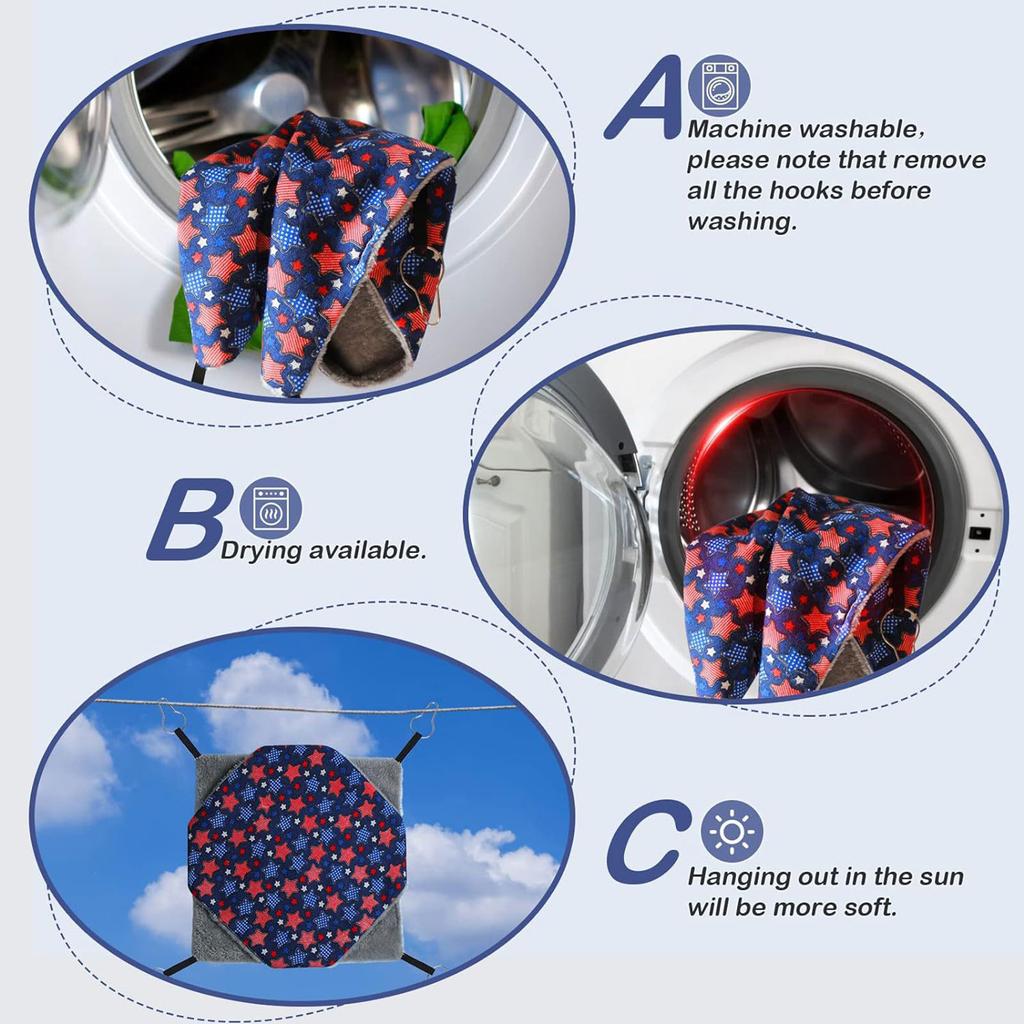 Colorful Print Ferret Hammock Hanging Tunnel Set for Small Animal Cage Bird Squirrel Chinchillas Nest Pets Supplies