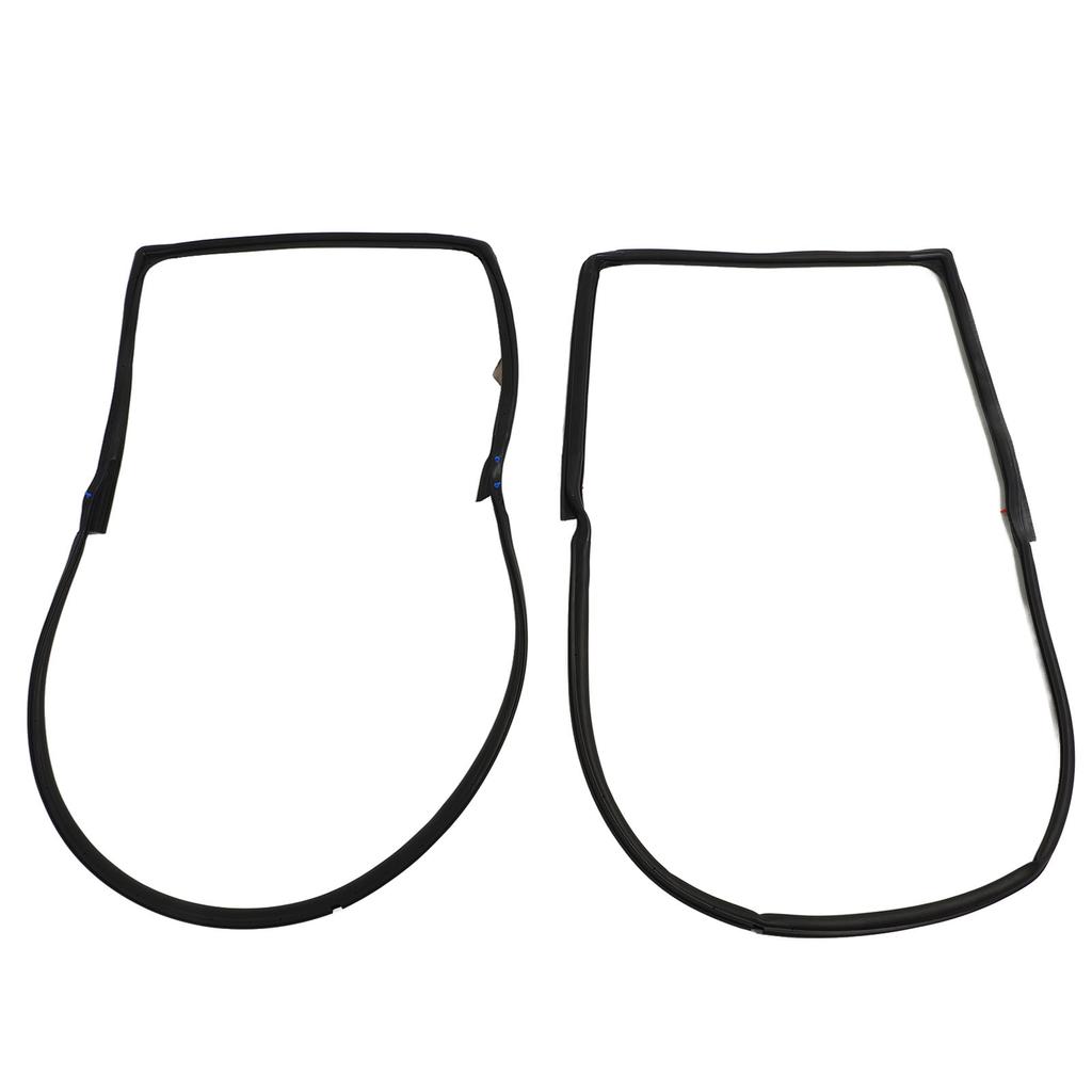 2PCS Front Door Weatherstrip Seal Waterproof Windproof Rubber 55395274AW for Wrangler JK 2007 To