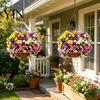 Fiori Artificiali da Giardino Resistenti ai Raggi UV Petunie, Fiori Finti da Esterno per Patio Portico Vasi Appesi, Piante Realistiche Decorazione Interna