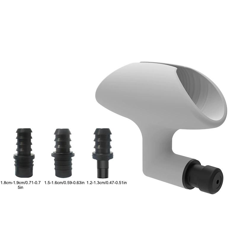 Male Masturbation Massage Penis Vibration Exercise Device Male Relaxation Silicone Massage Gun Head For Masturbation Tool