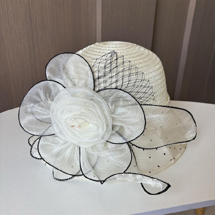 Girls Church Hat for Wedding Sun Hat Summer Hat Outdoor Beach Summer