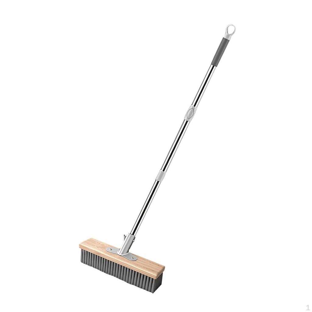 Cleaning Brush Made of Stainless Steel And Wood with Strong Dirt Removal for Patio, Sidewalk