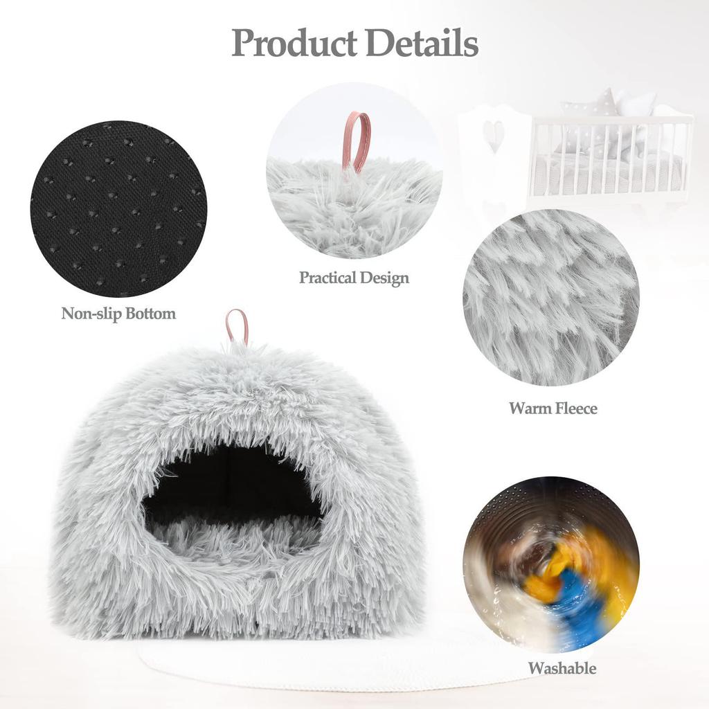 Cozy Pet Bed: Enclosed Tent for Cats, Dogs, Hamsters, Guinea Pigs, Rabbits & Small Pets