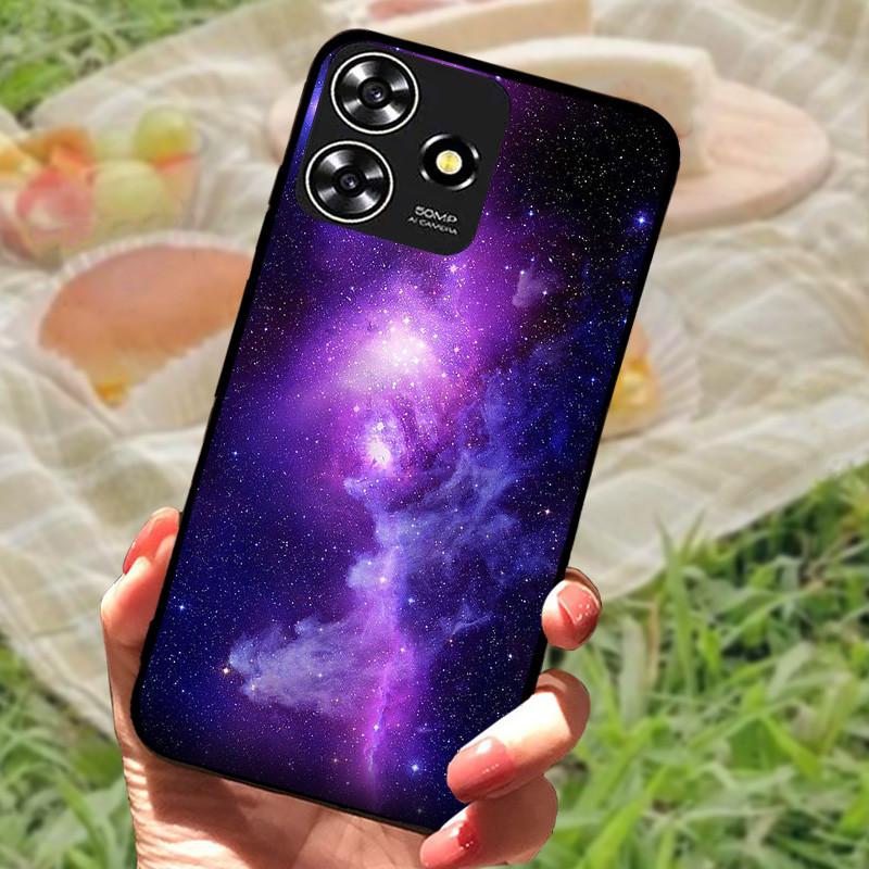 Für ZTE Blade V50 Smart Case Hülle Silikon Weich Marmor Schwarz Bumper Funda Coque für ZTE V50 Design 4G Schutz V50Smart