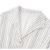 Women's Summer Striped Shirt Dress - High-End, Single-Breasted with Waist-Defining Fit