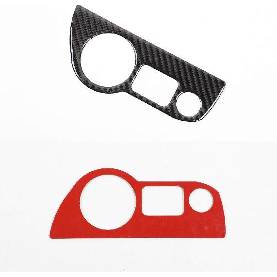 Voodonala for Challenger Charger Real Carbon Fiber Headlight Switches Control Button Knob Trim Decor for 2015-2025+ Dodge Challenger, for 2010-2024+