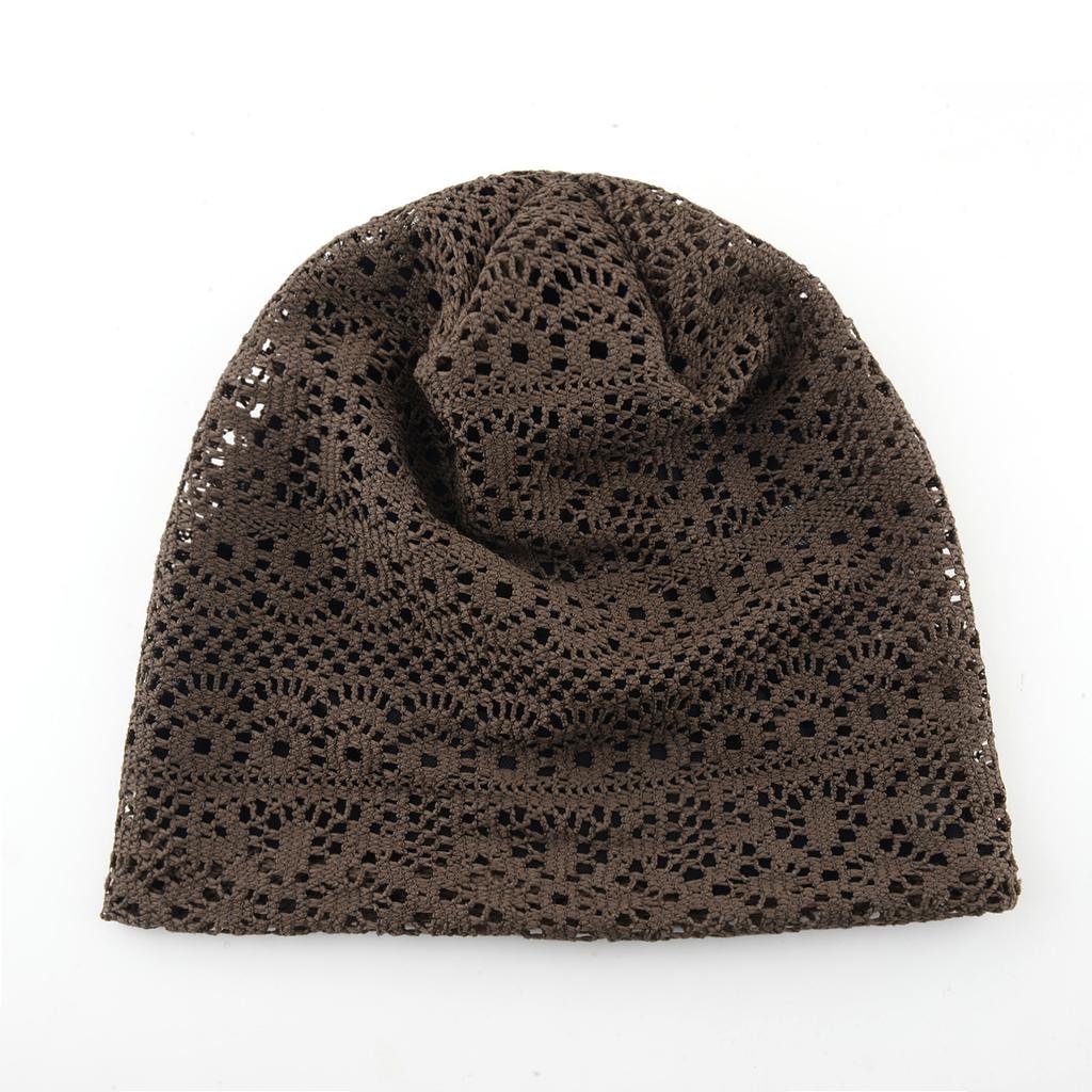 Women's Knitted Lace Lightweight Slouchy Hat Spring Summer Breathable Elegant Design Beanie For Lady Outdoor Casual Outfits