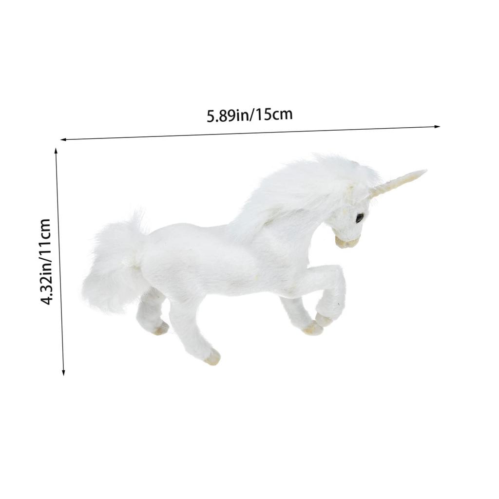 JOINPAYA Simulation Unicorn Stuffed Animal, Plush Unicorn Pillow, Pegasus Figurine, Cute Lovelyz Plush Toy Ornament, Unicorn Plush Toy with Faux Fur,