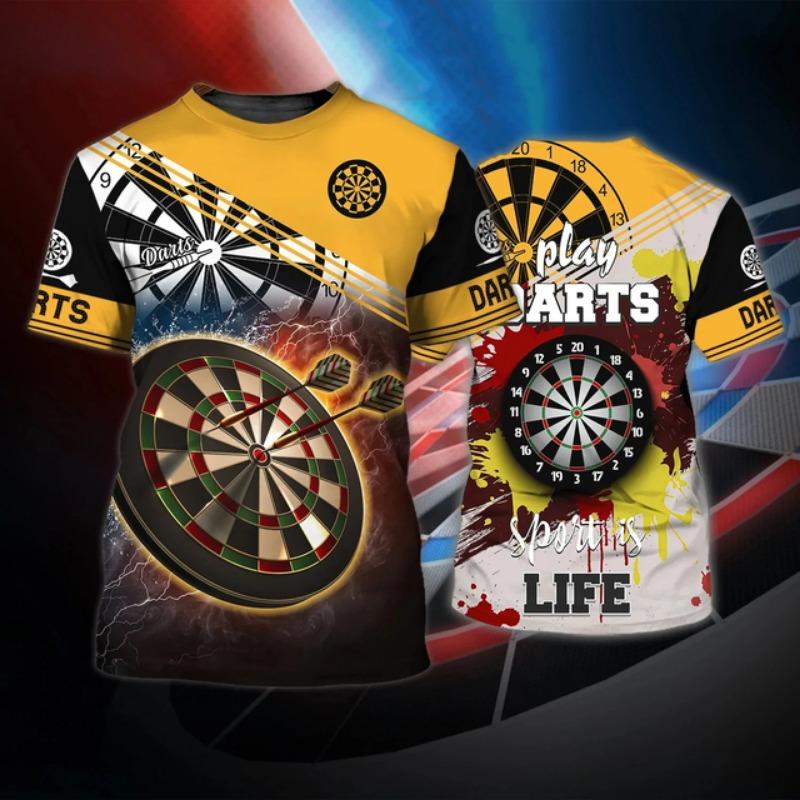 Summer T-Shirts Darts 3D Print T-Shirt Kids O-Neck T Shirt Fashion Casual Kawaii Boys Girls Children Harajuku Tees Tops Clothing