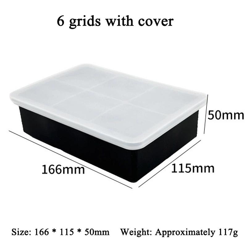 4/6/8/15Grids Silicone Ice Cube Molds Spherical Ice Molds Reusable Whiskey Ice Cube Molds Cocktail Freezer DIY Homemade Barware