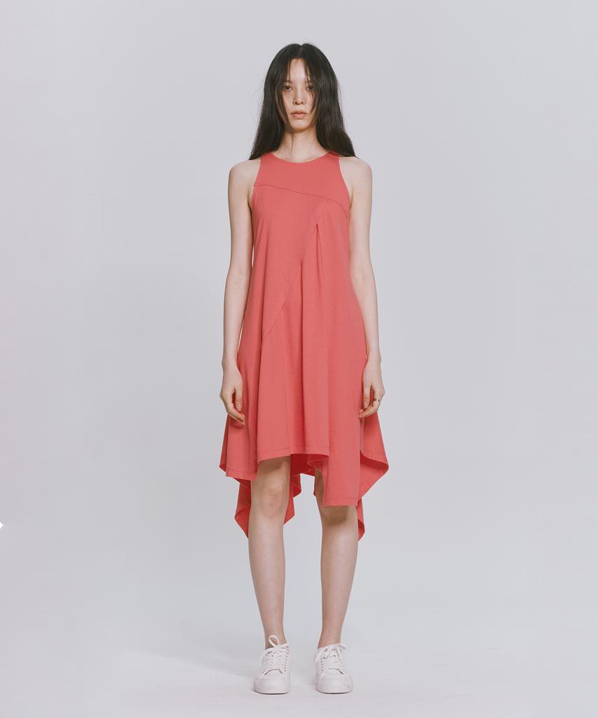 Monophobia Am Cutting Cotton Jersey Dress Pink