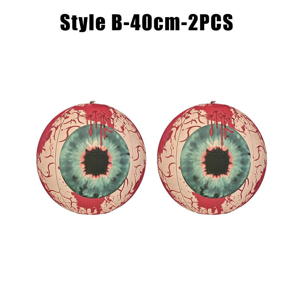 Giant Inflatable Eye Balls Halloween Decorations LED Light Up Bloodcharge Eyeballs Decor for Scary Tree Ornaments Party Decor