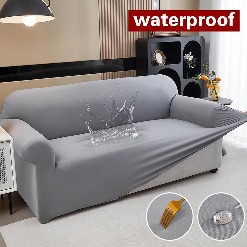Waterproof Stretch Sofa Slipcover Non-slip Sofa Covers for Living Room Couch Cover Corner Furniture Protector for Kids, Pets