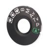 Camera Dial Replacement Metal Dial Plate Interface Cap with Adhesive Tape for 5D Mark III