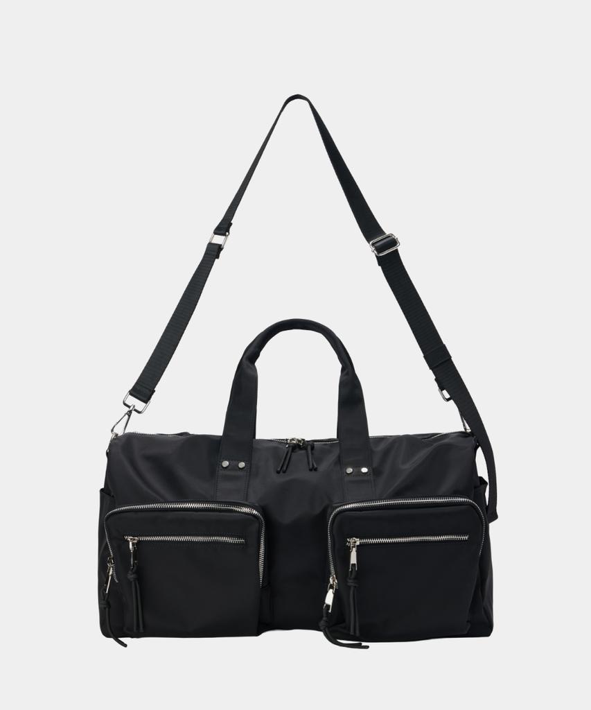 Maison Mined Two Pocket Boston Bag Black