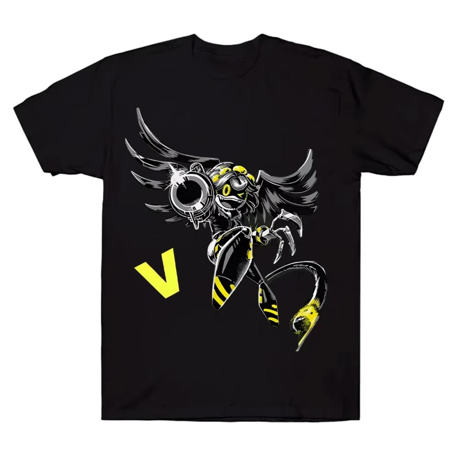 

Anime Murder Drones V T-shirts Women Men Grunge Retro Tees Funny Manga Unisex High Quality Cotton Graphic Top Streetwear Casual S чёрный