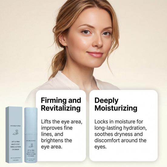10g Under Eye Balm Stick Hydrating Eye Balm Stick Under Eye Brightener 1 Pc