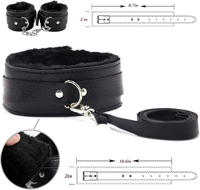 SM Goods Restraint Set for 11 Adult Toys Pleasure for Includes Eye SM Play Adjustable Sex Discreet for Couples Bag Women, Pieces, [Ultimate Beginners]
