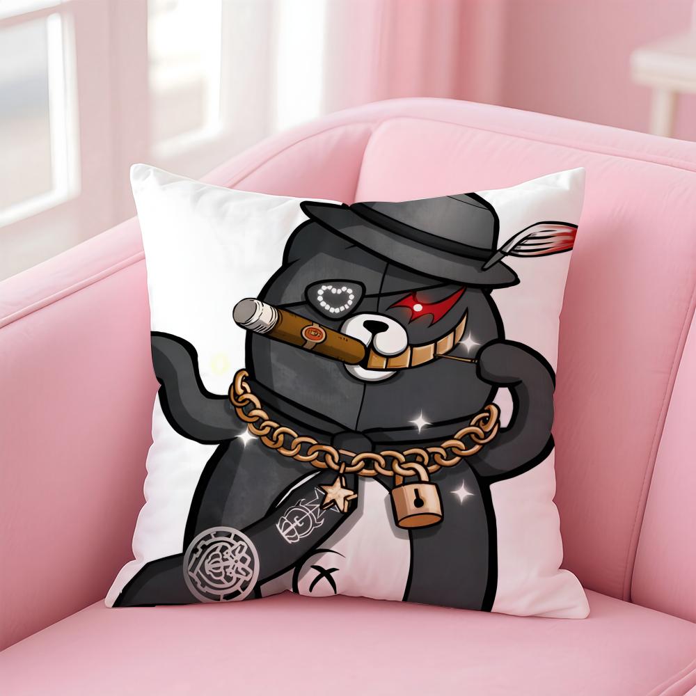 SShirokuma Cushion Cover Pillow Case Soft Friendly Fabric  Concealed Zipper