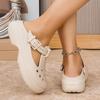 2025 Nouvelles Chaussures Sabots Mary Jane Chaussures Décontractées pour Femmes Sandales de Plage d'Intérieur Extérieur à Bout Ouvert Enfiler EVA Confortables Pantoufles pour Dames