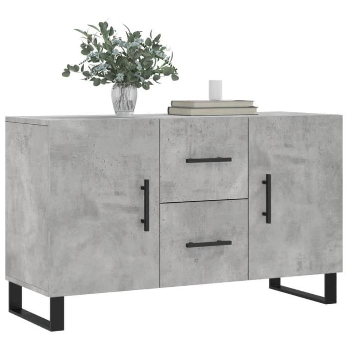 VidaXL Buffet Concrete Grey 100x36x60 Cm Engineered Wood 828200