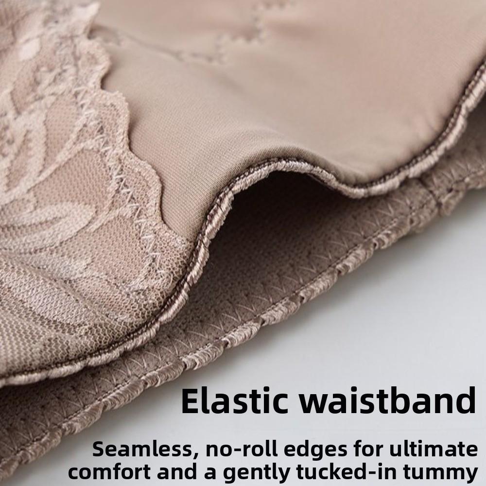 Large Size Butt Lifter Briefs Lace Flowers Tummy Control Underwear Seamless Underpants  Women