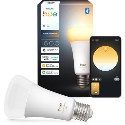 LED-Birne A67 - PHILIPS HUE - Warmweißes Licht - Sockel E27 - 11,8W - 1000-2000k - 1600 Lumen