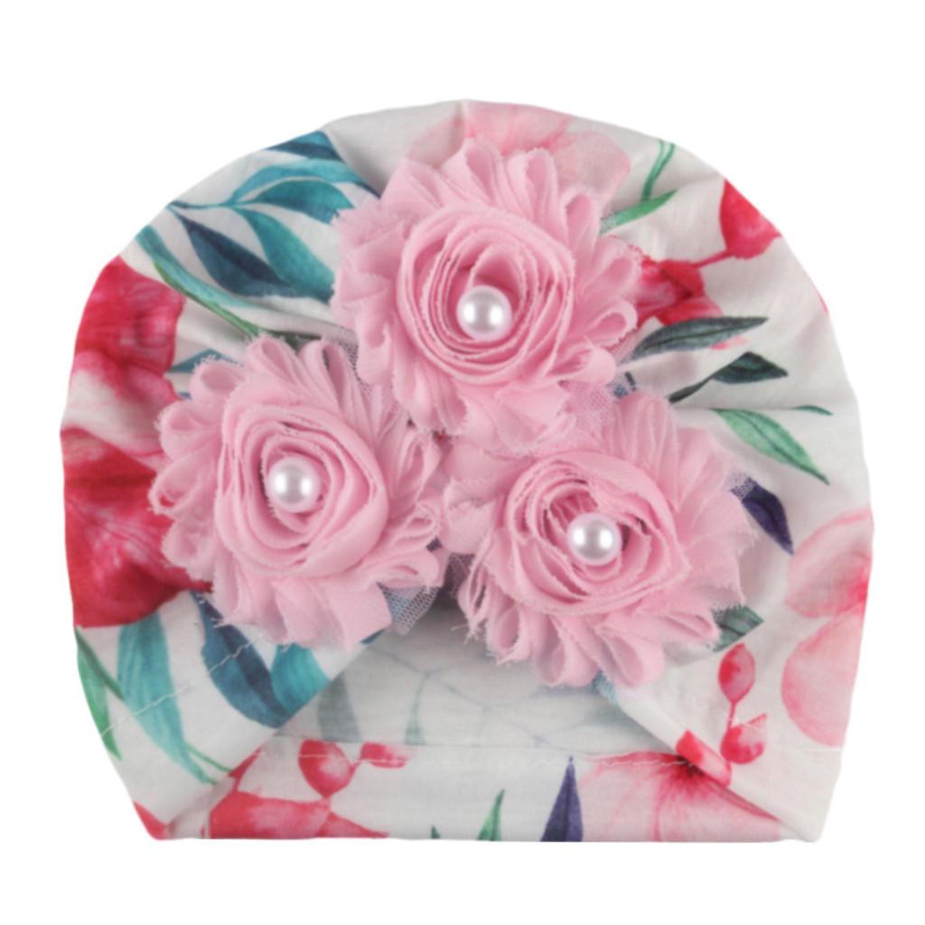 

Sagit Toddler Kids Baby Boy Girl Floral Print Hat Headband Headwear Accessories